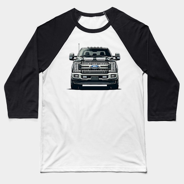 Ford F350 Baseball T-Shirt by Vehicles-Art